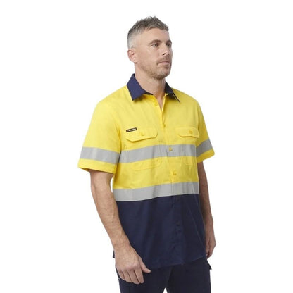 KingGee K54911 Workcool Vented Spliced Shirt Taped Short Sleeve