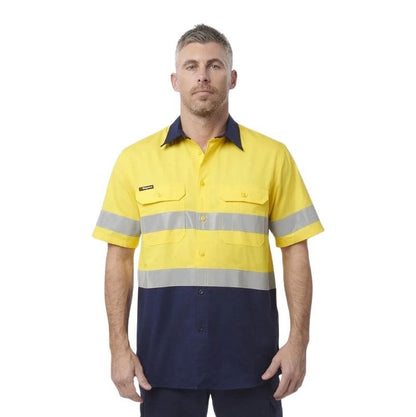 KingGee K54911 Workcool Vented Spliced Shirt Taped Short Sleeve
