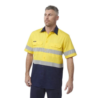 KingGee K54911 Workcool Vented Spliced Shirt Taped Short Sleeve