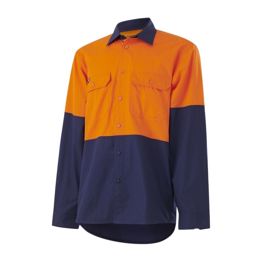KingGee K54912 Workcool Vented Spliced Shirt Long Sleeve