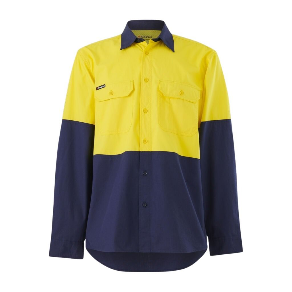KingGee K54912 Workcool Vented Spliced Shirt Long Sleeve
