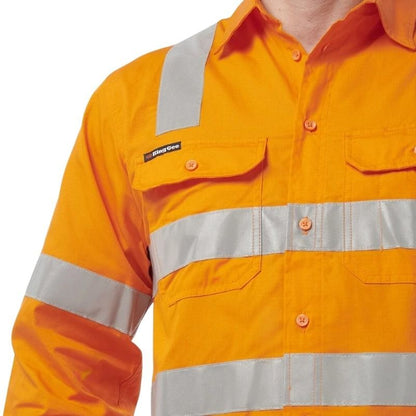 KingGee K54917 Workcool Vented X Back Shirt Long Sleeve