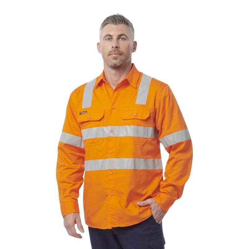 KingGee K54917 Workcool Vented X Back Shirt Long Sleeve