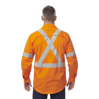 KingGee K54917 Workcool Vented X Back Shirt Long Sleeve