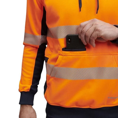 KingGee K55054 HiVis Reflective Pull Over Hoodie