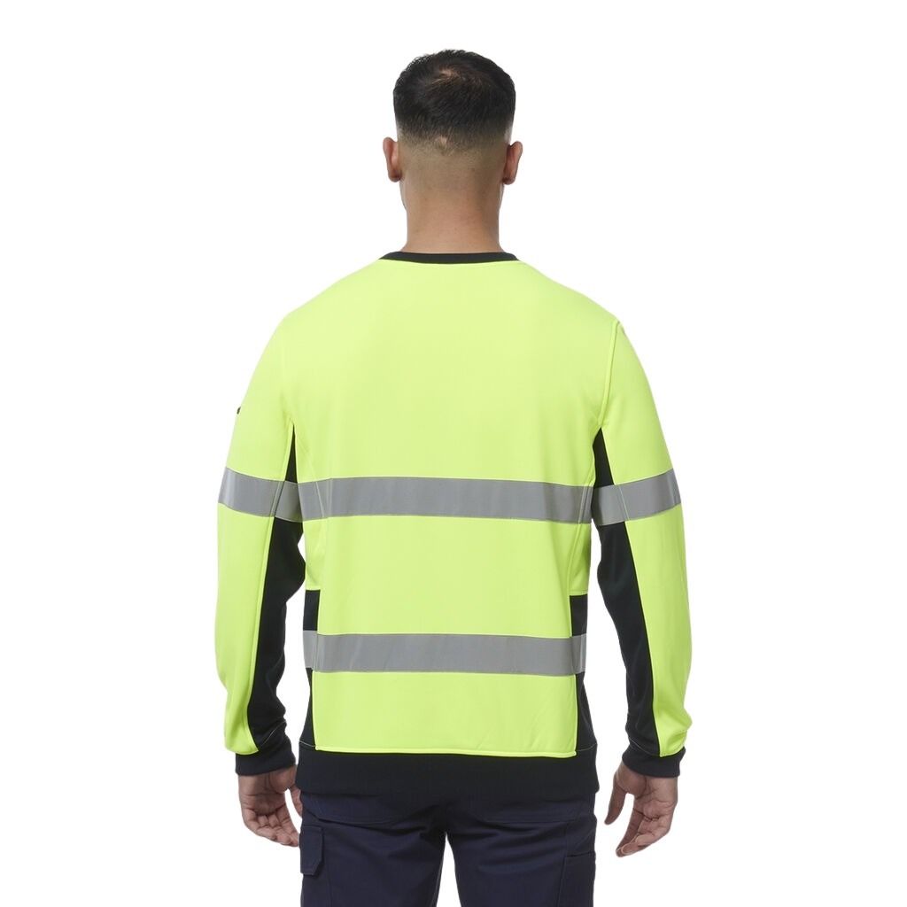 KingGee K55058 Reflective Spliced Crew Neck Fleece