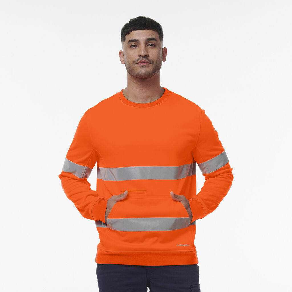 KingGee K55059 Reflective Crew Neck Fleece