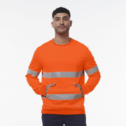 KingGee K55059 Reflective Crew Neck Fleece