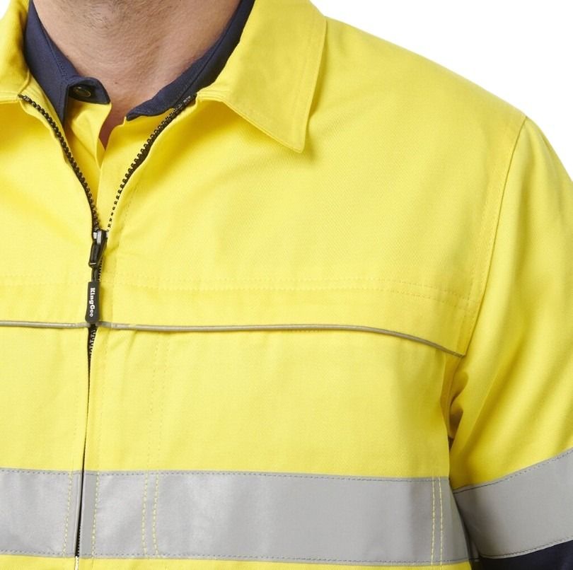 KingGee K55905 Reflective Spliced Drill Jacket