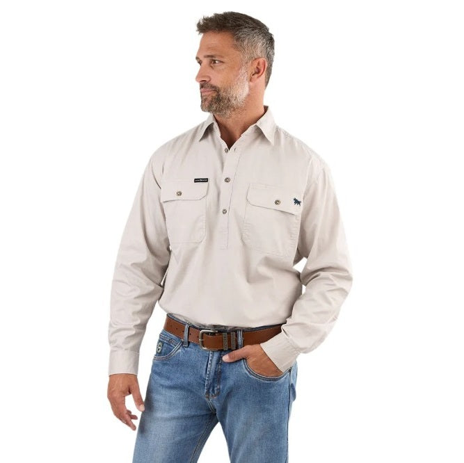 Ringers Western 171110002 King River Mens Half Button Work Shirt - Ringers western work shirts