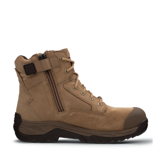 Tan tactical Zip sided Ascent 129688 Oxide 2 Safety Work Boots