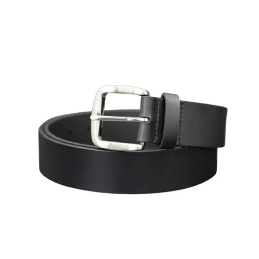 Grvl MB004BL Leeton 40mm Leather Belt W/ Buckle - Black