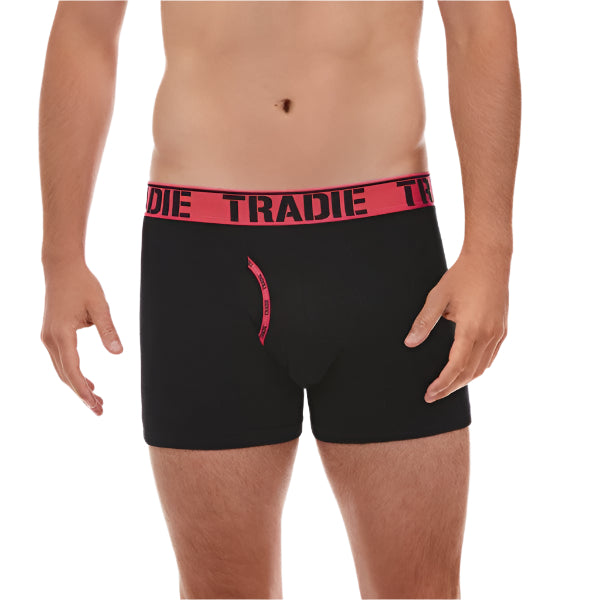 Tradie MJ1621SK Mens Man Front Trunk - Black/Red - Alternative Front View