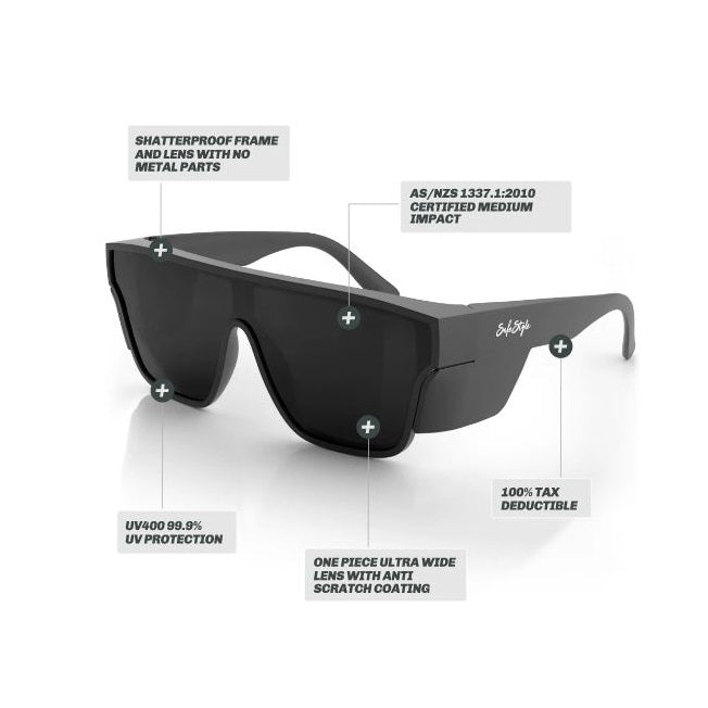 SafeStyle PBP100 Primes Black Frame Polarised Lens