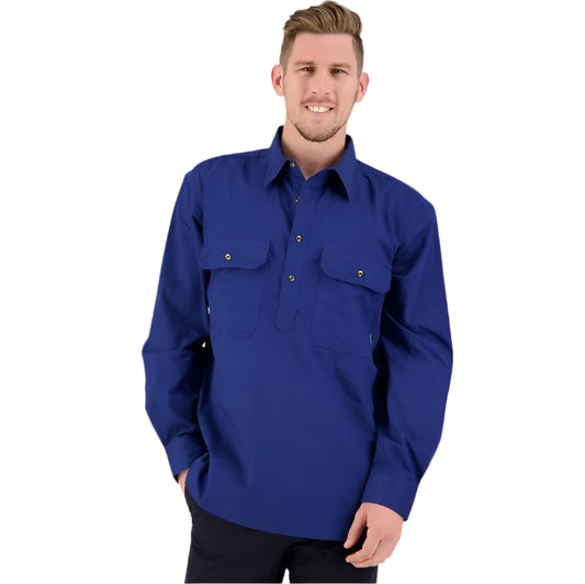 Swanndri SS18217M Bendigo Half Placket L/S Shirt