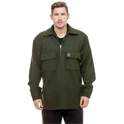 Swanndri SSD0107 Men's Ranger Wool Zip Front Bushshirt