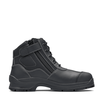 Black Blundstone 319 Unisex Zip Up Safety Work Boots