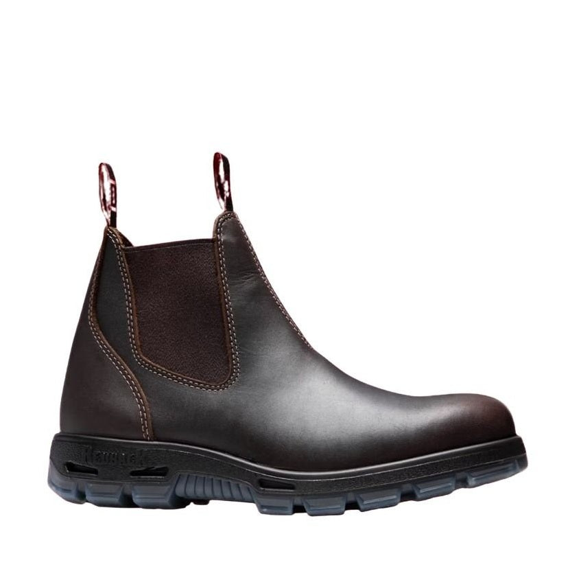 Brown Chelsea Redback UNPU Nevada Elastic Sided Soft Toe Boots