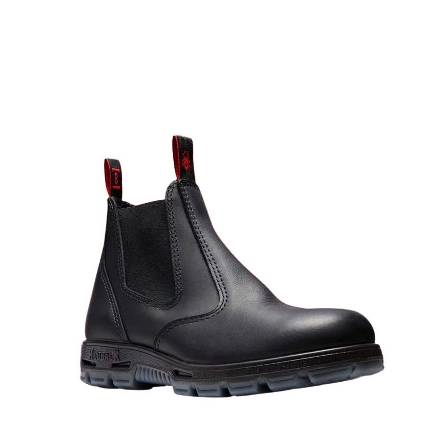 Black Chelsea Redback UBBK Bobcat Elastic Sided Soft Toe Boots