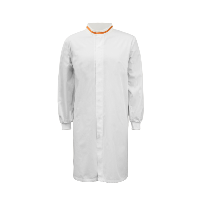 Workcraft WJ3199 Food Industry Long Length Dustcoat with Mandarin Collar- Long Sleeve