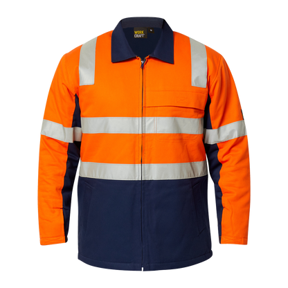 Workcraft WJ8019 HiVis Cotton Reflective Jacket