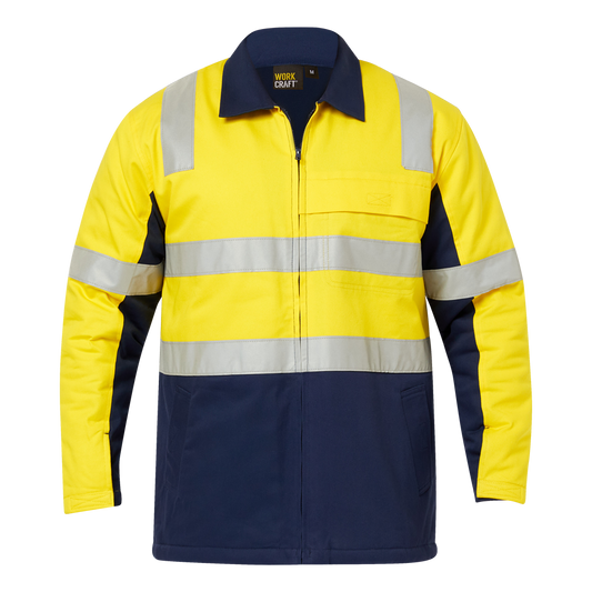 Workcraft WJ8019 HiVis Cotton Reflective Jacket
