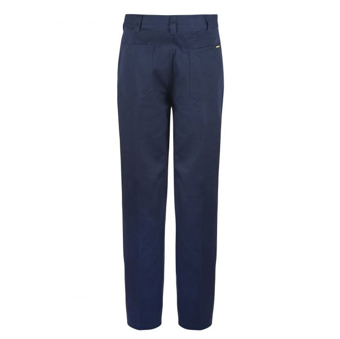 Navy blue pants on a white background