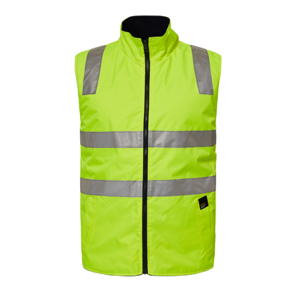 Workcraft WW9014 DISCONTINUED Frost HiVis Reversible Fleece Vest With Tape