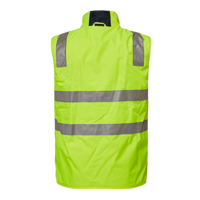 Workcraft WW9014 DISCONTINUED Frost HiVis Reversible Fleece Vest With Tape
