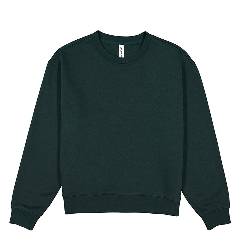 Dark green GOODMATES X2007W Womens Everyday Crew Sweatshirt