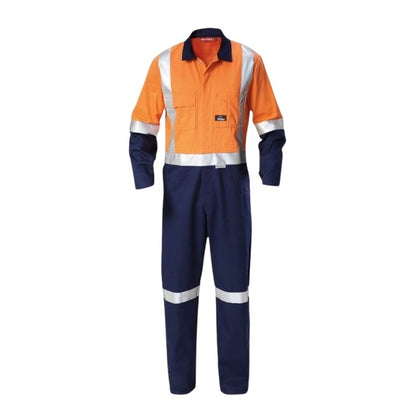 Hard Yakka Y00262 HiVis 2Tone Taped Drill Coveralls