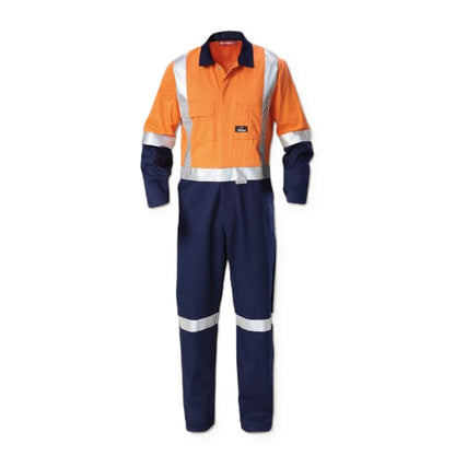 Hard Yakka Y00262 HiVis 2Tone Taped Drill Coveralls