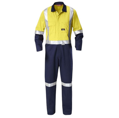 Hard Yakka Y00262 HiVis 2Tone Taped Drill Coveralls