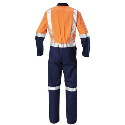 Hard Yakka Y00262 HiVis 2Tone Taped Drill Coveralls