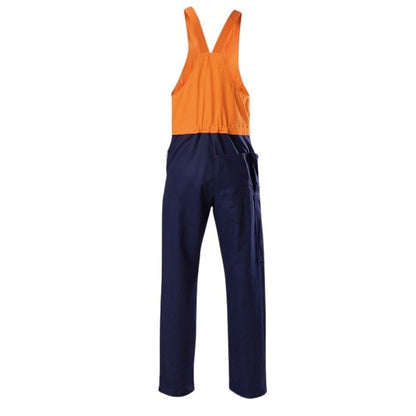 Hard Yakka Y01526 Hi Vis 2Tone Action Back Cotton Drill Overall