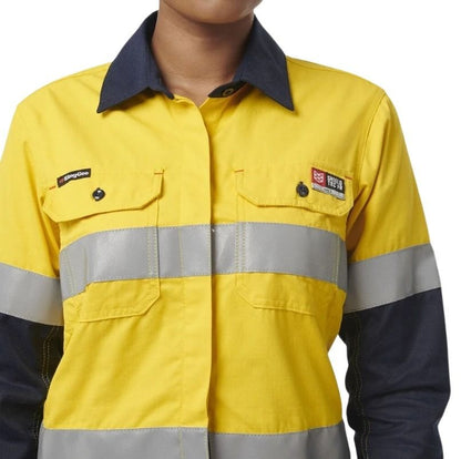 KingGee Y04050 Womens Shieldtec FR HiVis Shirt