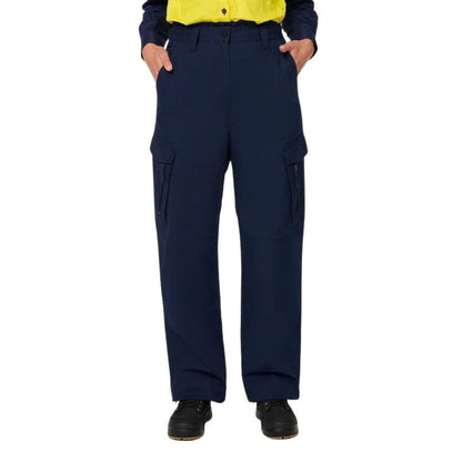 Navy blue high waist Hard Yakka Y08150 Womens Edge Ripstop Pants