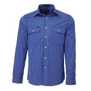 Pilbara RMPC009 Mens L/S Shirt Double Pockets