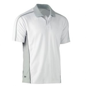 Bisley BK1423 Mens S/Sleeve Painters White Polo