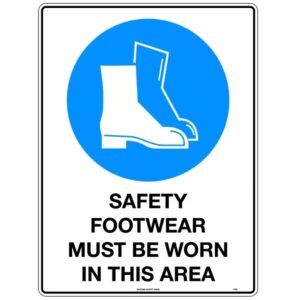 U. Safety Signs 112LP 600x400mm Safety Footwear Must Be Worn In This Area