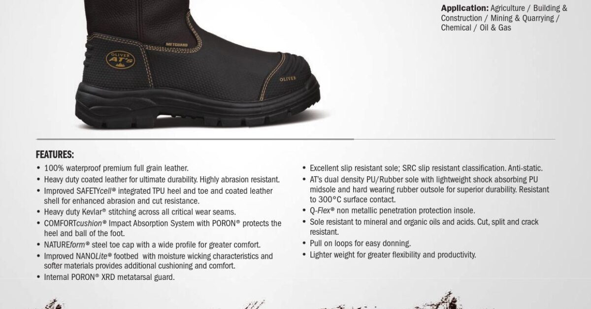 Oliver 65-493 240mm Brown Pull On Riggers Boot - 100% Waterproof ...