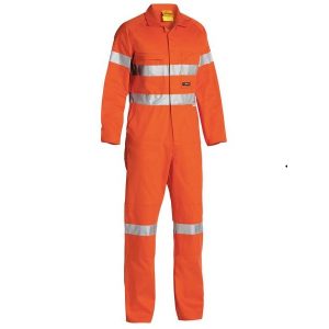 Bisley BC607T8 Orange HiVis Overalls