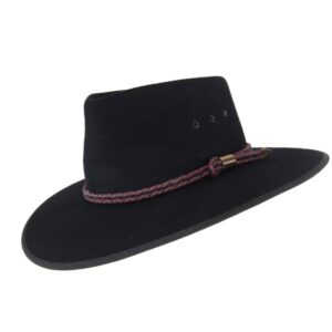 Statesman S0040090 Countryman Fur Felt Hat Black