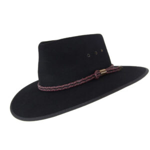 Statesman S0066672 Countryman Wool Felt Hat Black