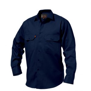 KingGee K04010 Open Front Drill Shirt L/S