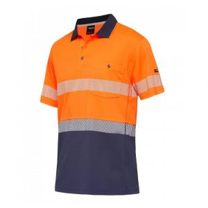 KingGee K54215 Workcool Hyperfreeze HiVis Taped Spliced Polo S/S