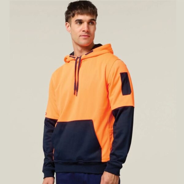 Hard Yakka Y19325 HiVis Two Tone Brushed Fleece Hoodie - Image 5