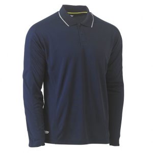 Bisley BK6425 Cool Mesh L/S Polo With Reflective Piping