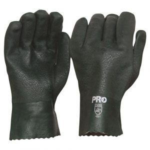 Pro Choice PVC27DD 27cm Green Double Dipped PVC Gloves Large