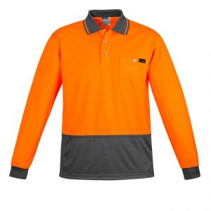 Syzmik ZH410 Mens Comfort Back L/S Polo